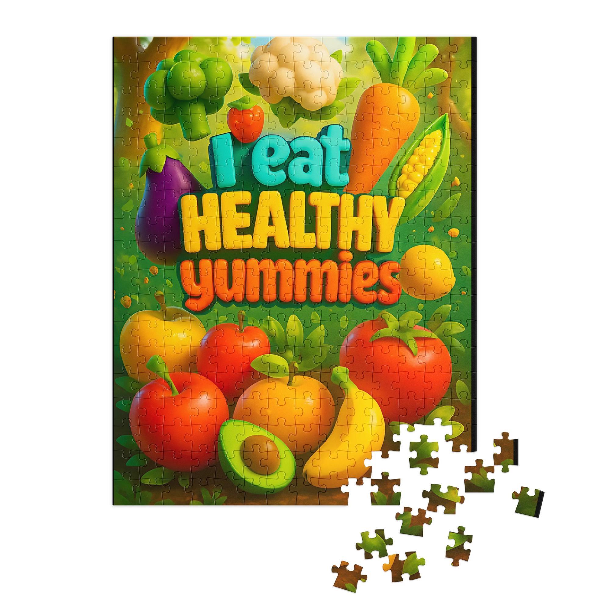 kids Healthy eating Jigsaw puzzle toy with tin