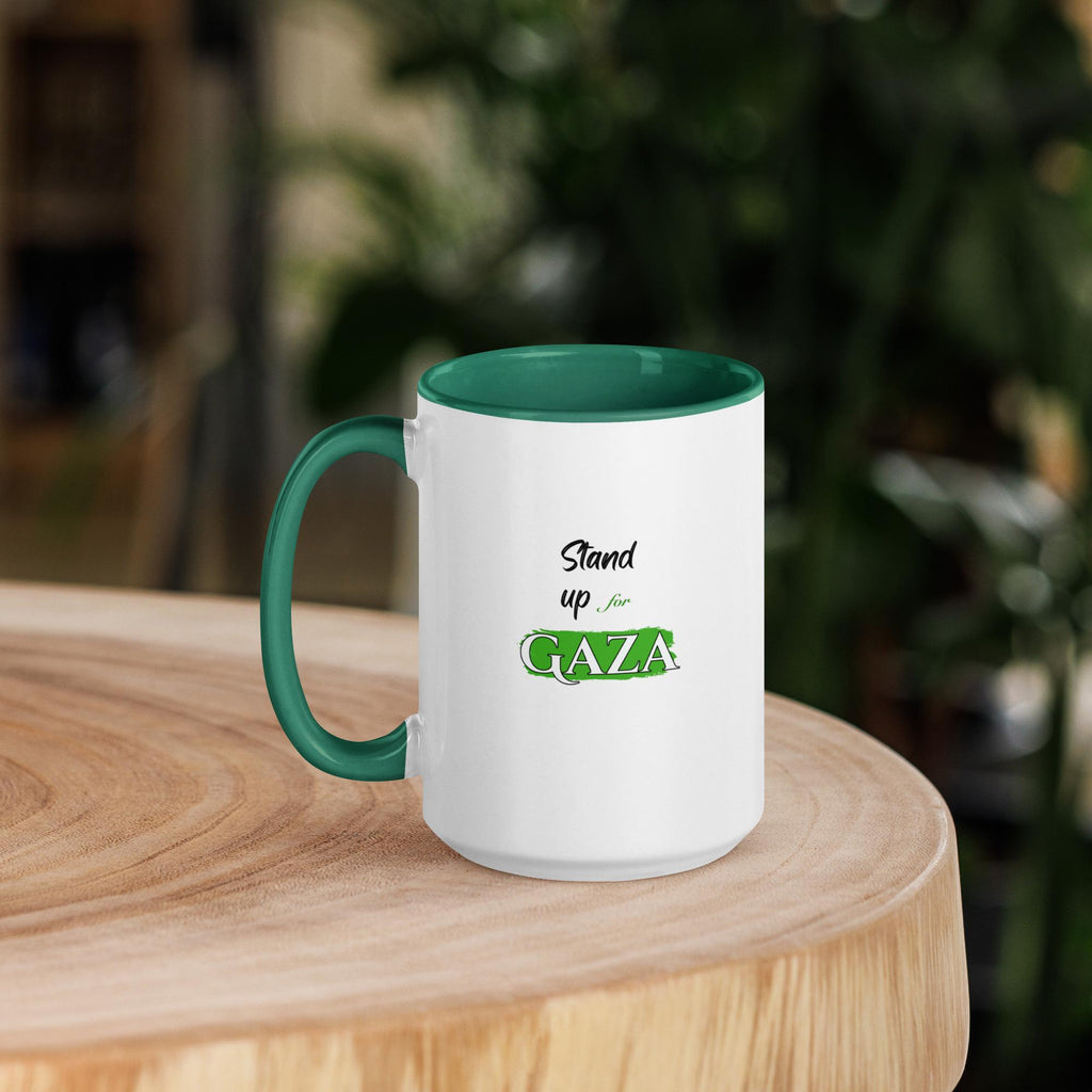 Stand up for Gaza - premium Mug with Colour inside