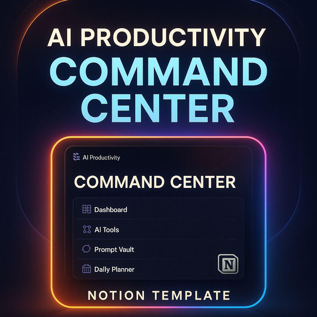 AI Productivity Command Centre Everything you need for your success