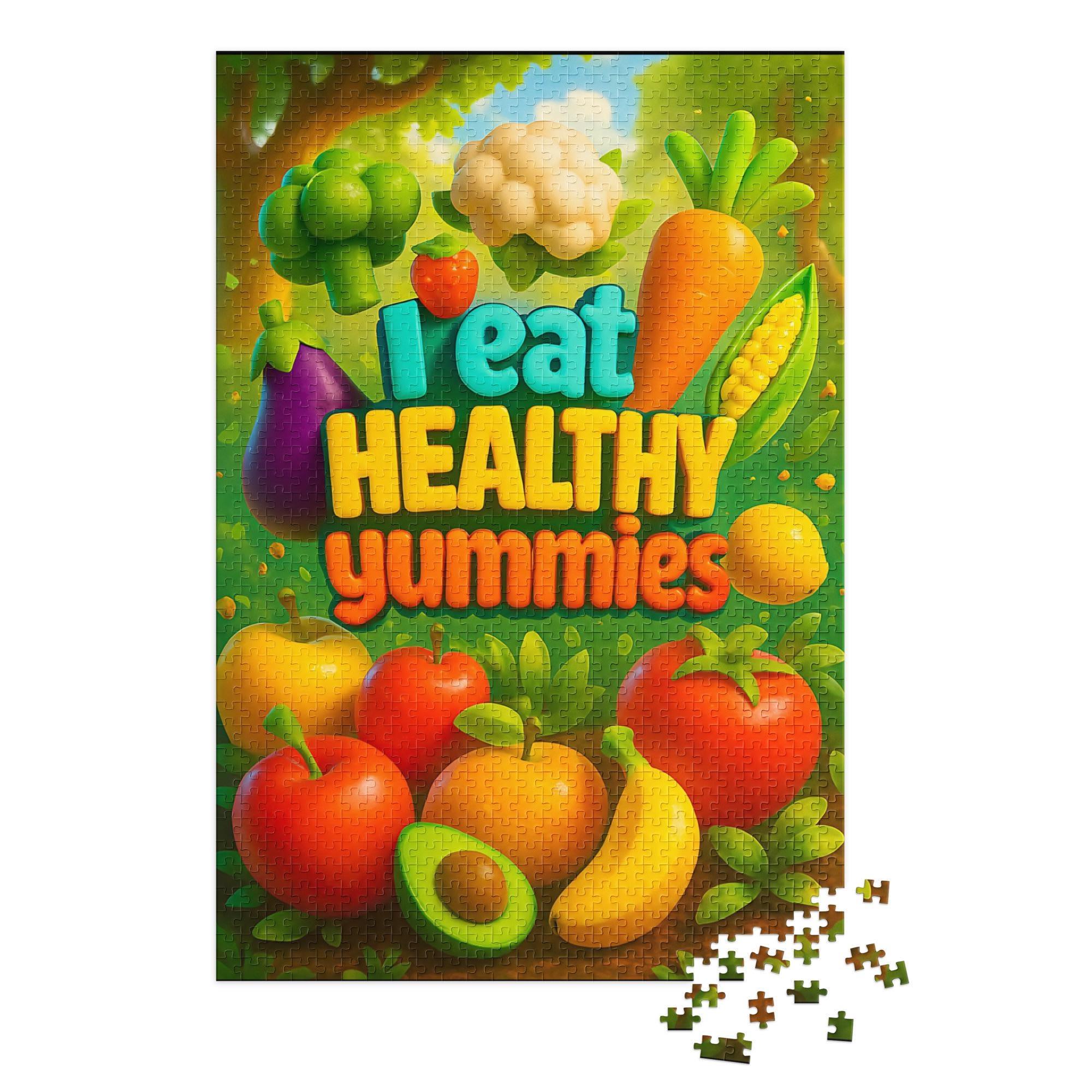kids Healthy eating Jigsaw puzzle toy with tin