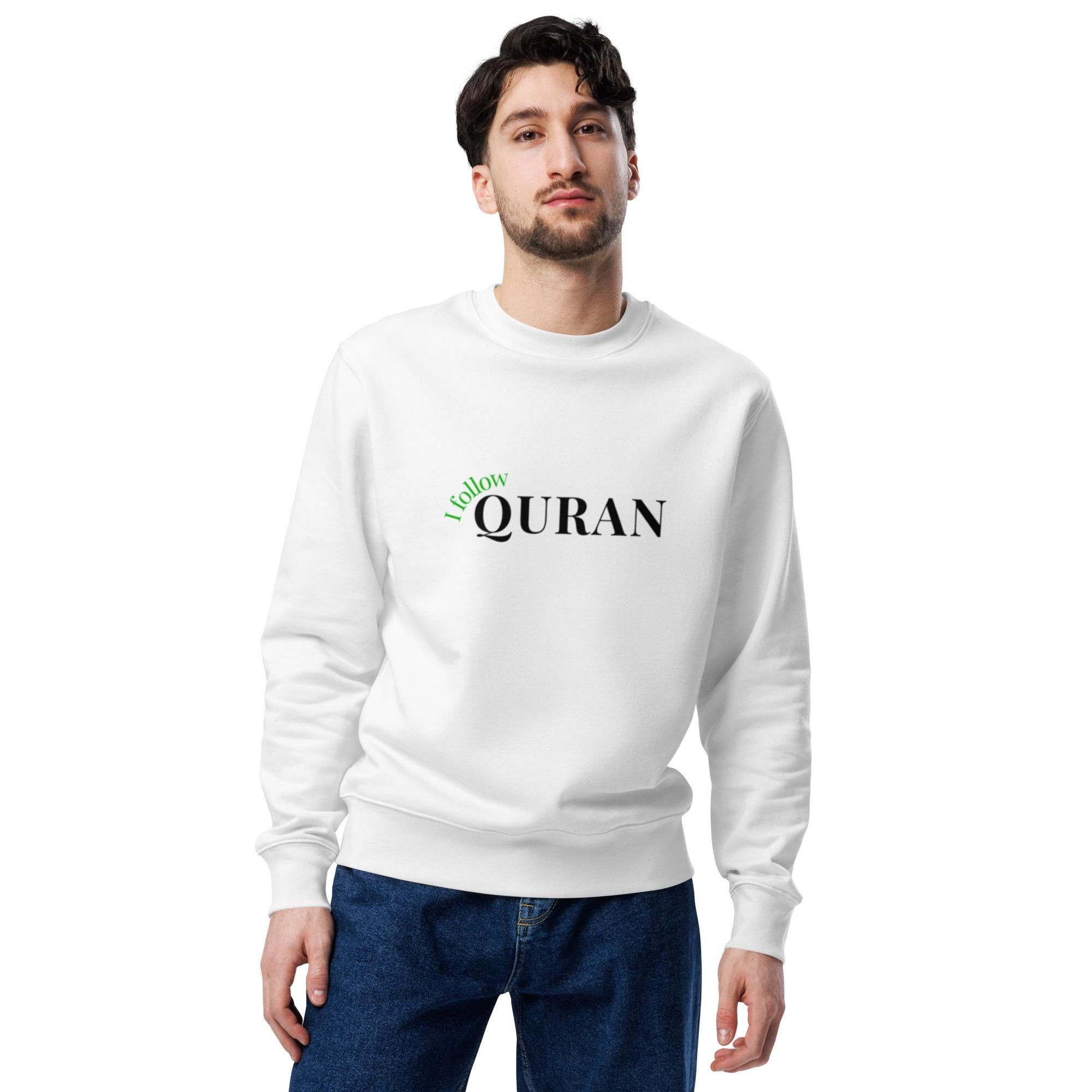 Men's eco sweatshirt - I Follow Quran