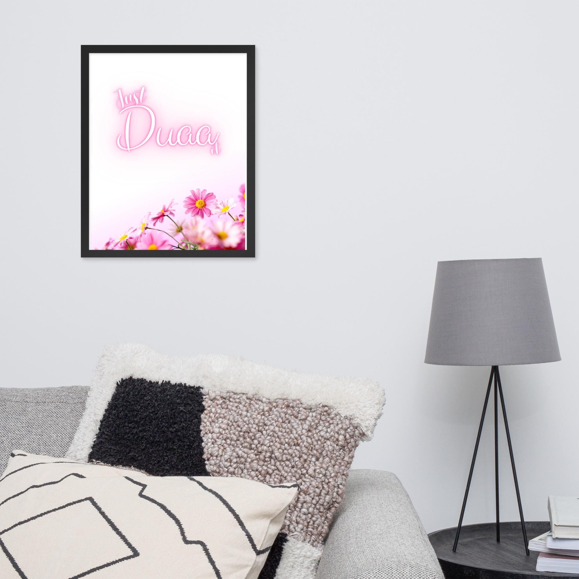 Just Duaa It ! - Framed photo paper islamic Wall art