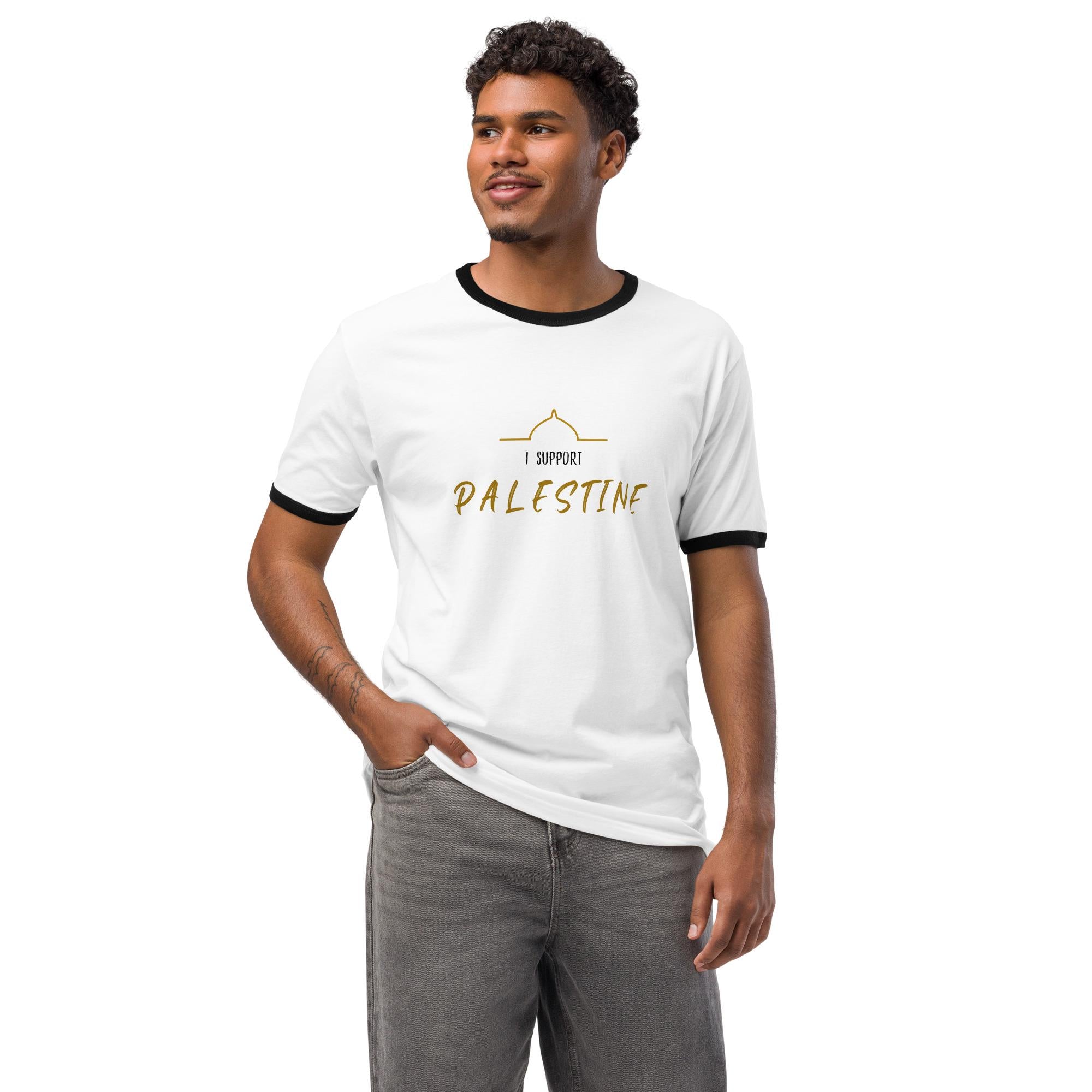 Support Palestine - Men's ringer t-shirt