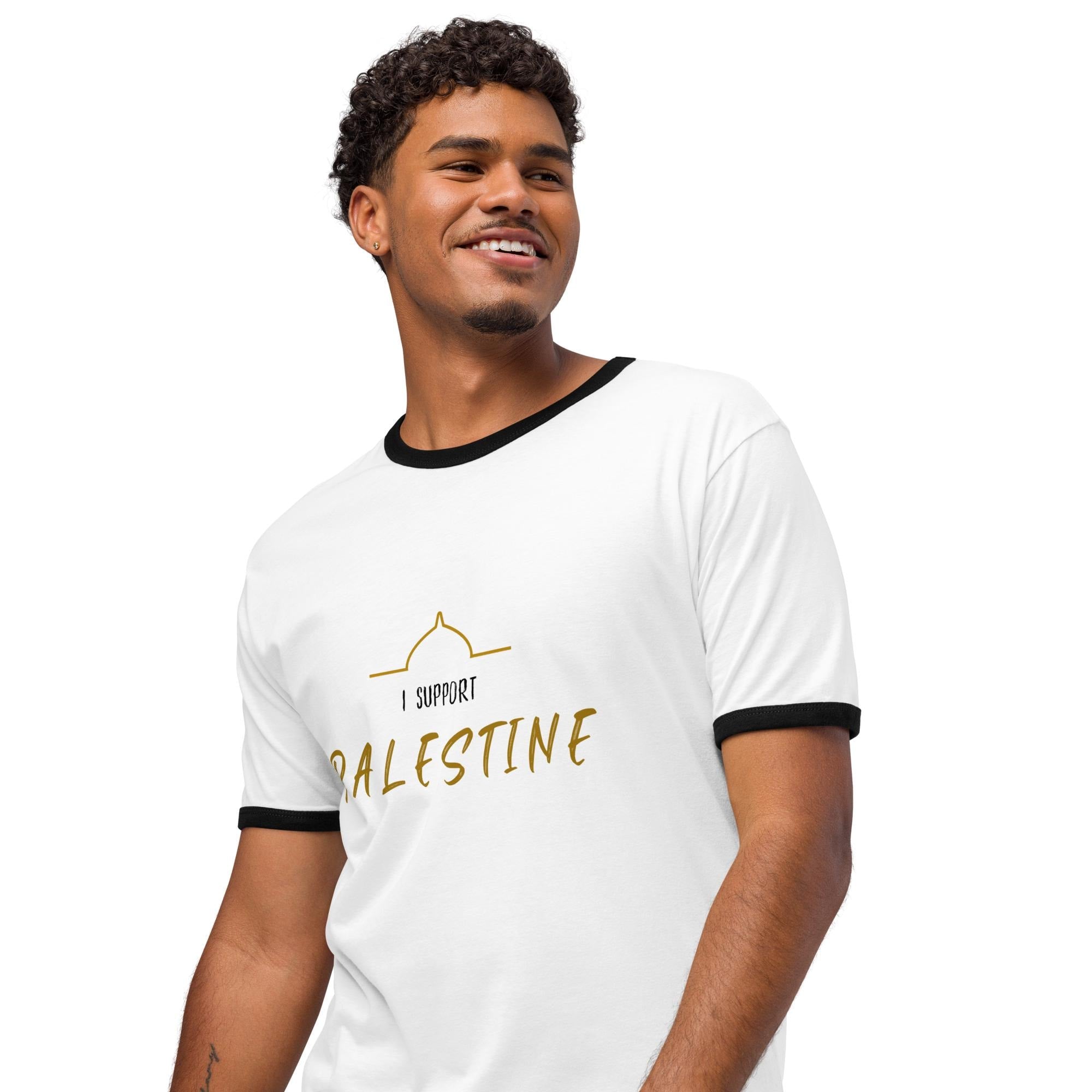 Support Palestine - Men's ringer t-shirt