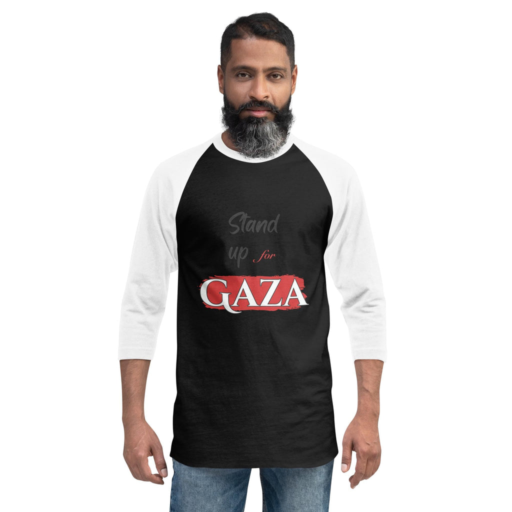 Gaza support Men's clothing - Elegant 3/4 sleeve raglan shirt