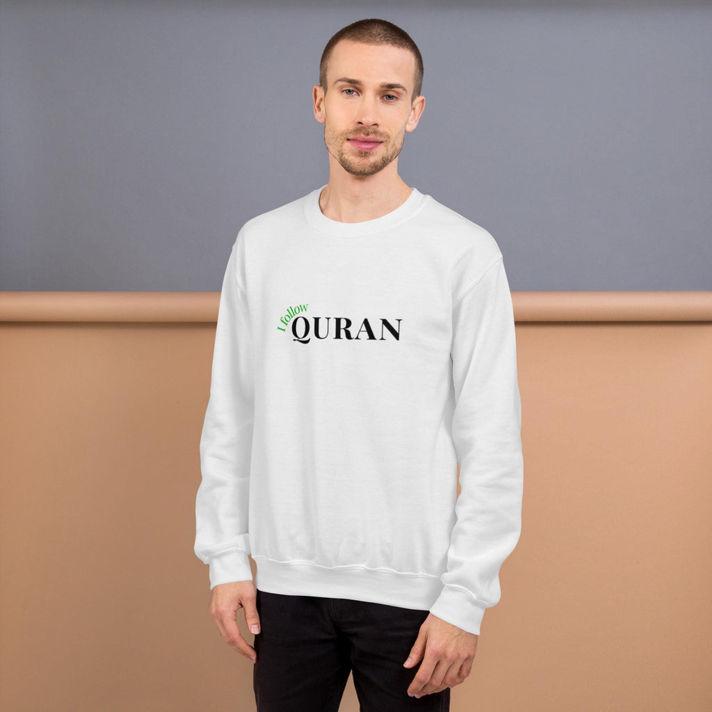 I follow Quran - Islamic Men's sweater for muslim youth